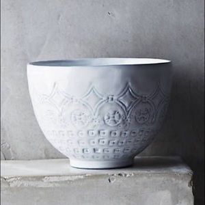 Anthropologie BRAND NEW, Etched Geo Bowl